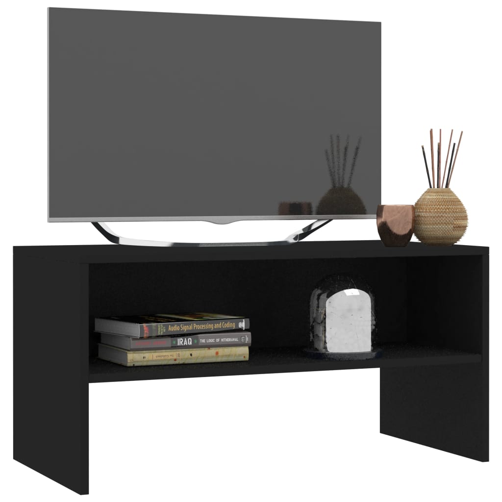 TV Cabinet Black 80x40x40 cm Engineered Wood