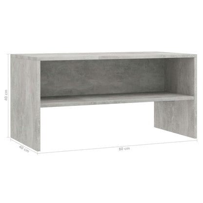 TV Cabinet Concrete Grey 80x40x40 cm Engineered Wood