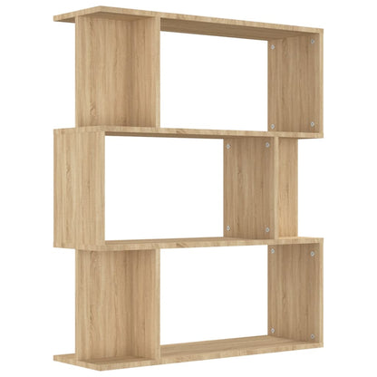 Book Cabinet/Room Divider Sonoma Oak 80x24x96 cm Engineered Wood