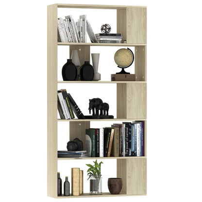 Book Cabinet/Room Divider Sonoma Oak 80x24x159 cm Engineered Wood