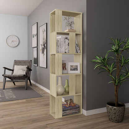 Book Cabinet/Room Divider Sonoma Oak 45x24x159 cm Engineered Wood