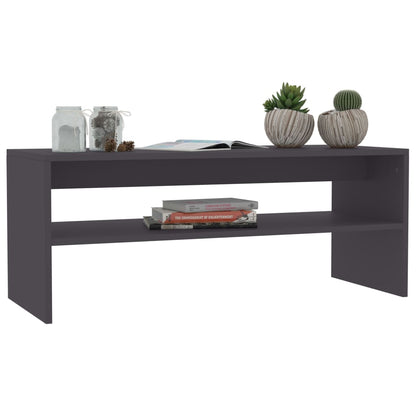 Coffee Table Grey 100x40x40 cm Engineered Wood