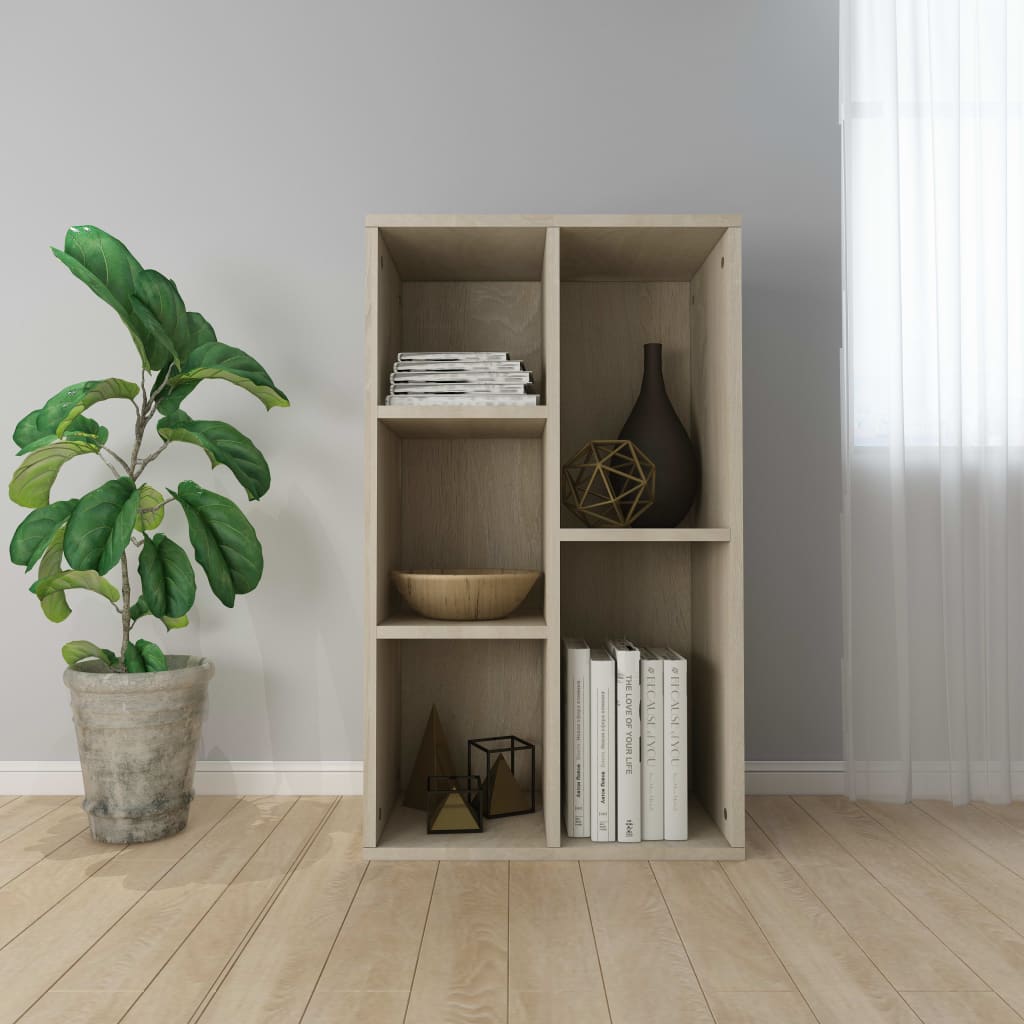 Book Cabinet/Sideboard Sonoma Oak 50x25x80 cm Engineered Wood