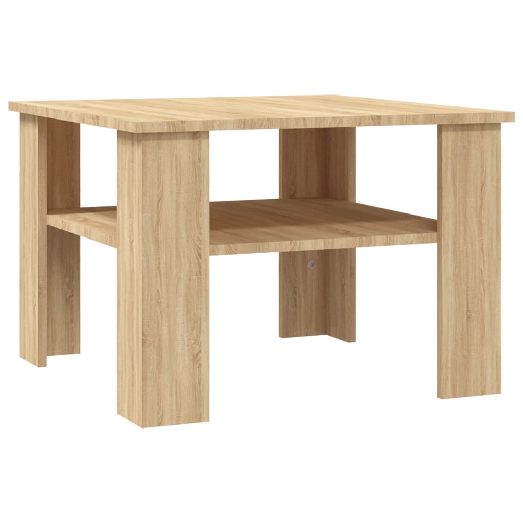 Coffee Table Sonoma Oak 60x60x42 cm Engineered Wood