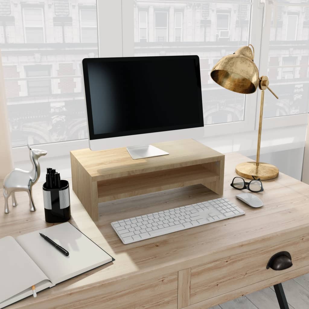 Monitor Stand Sonoma Oak 42x24x13 cm Engineered Wood