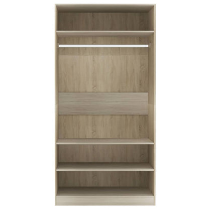 Wardrobe Sonoma Oak 100x50x200 cm Engineered Wood