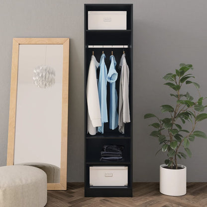 Wardrobe Black 50x50x200 cm Engineered Wood