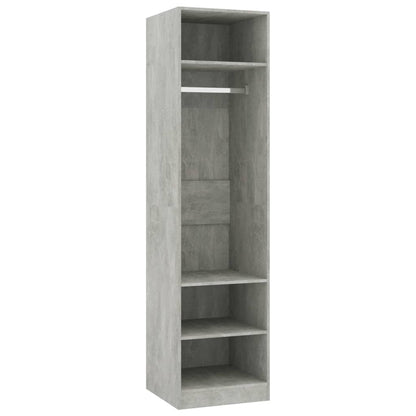 Wardrobe Concrete Grey 50x50x200 cm Engineered Wood