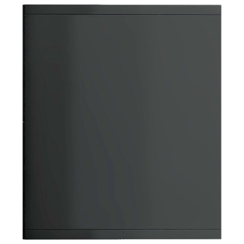 Book Cabinet/TV Cabinet High Gloss Grey 143x30x36 cm