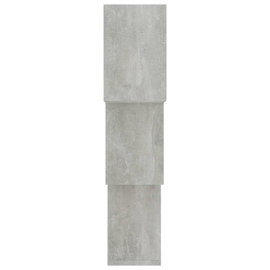 Cube Wall Shelf Concrete Grey 68x15x68 cm Engineered Wood