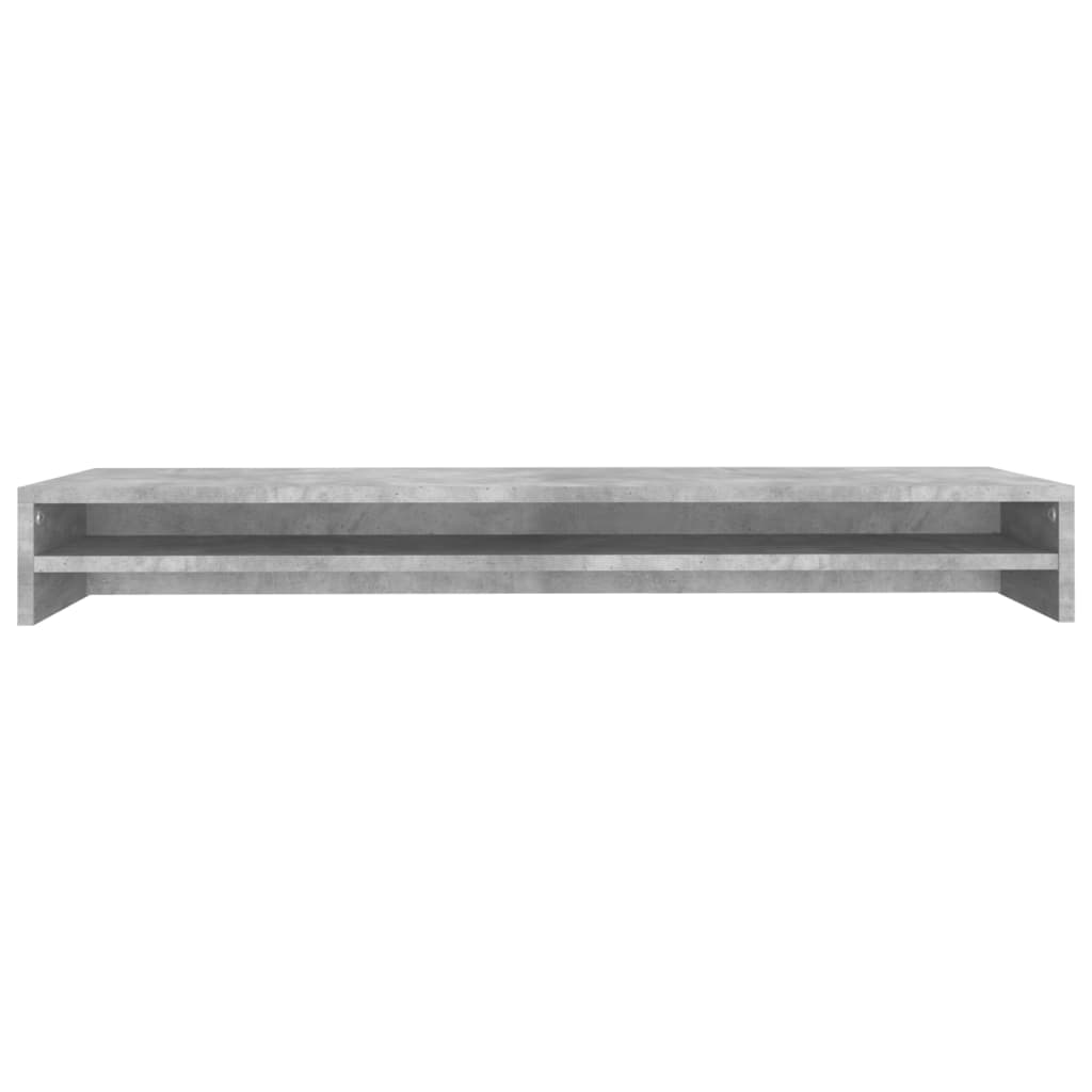 Monitor Stand Concrete Grey 100x24x13 cm Engineered Wood