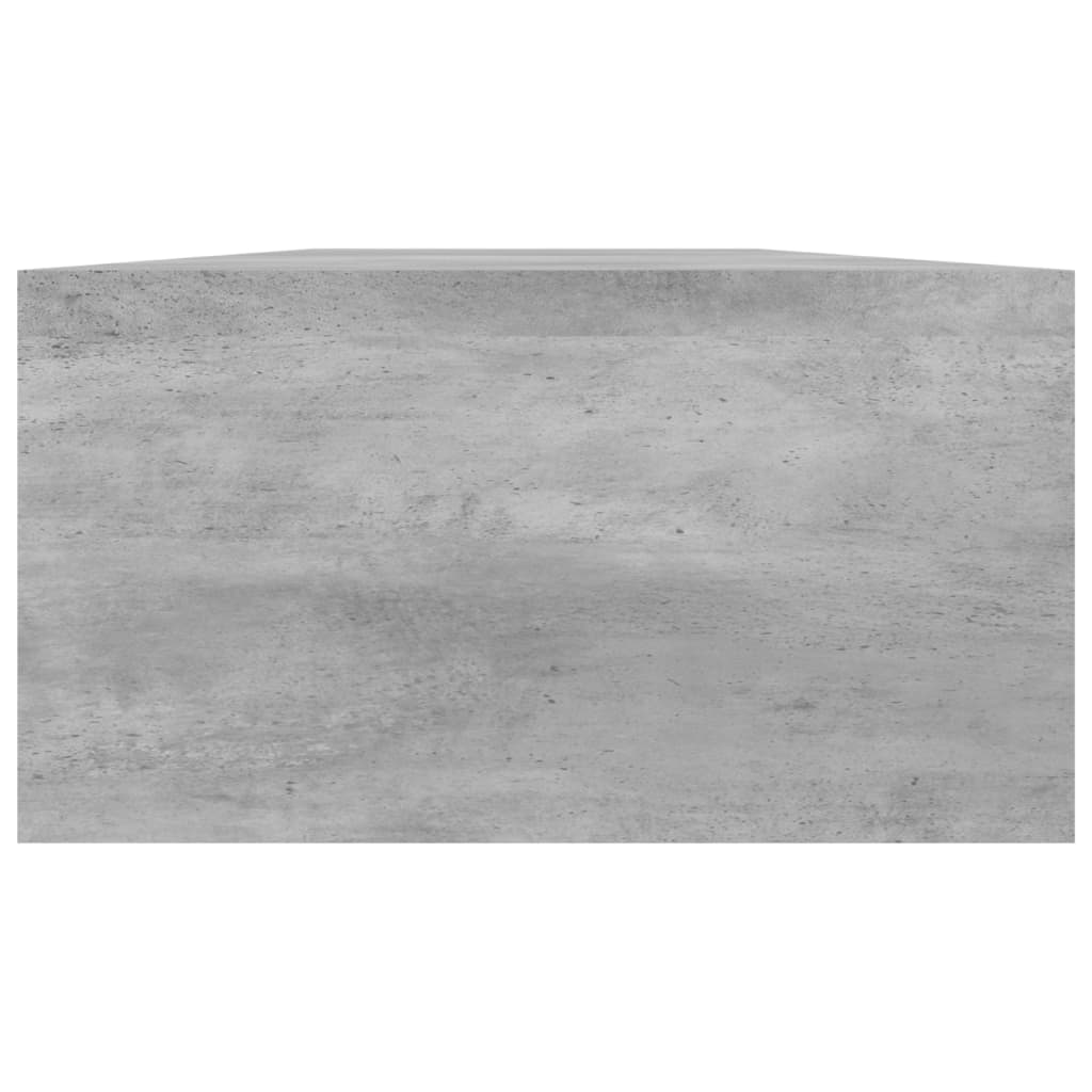 Monitor Stand Concrete Grey 100x24x13 cm Engineered Wood