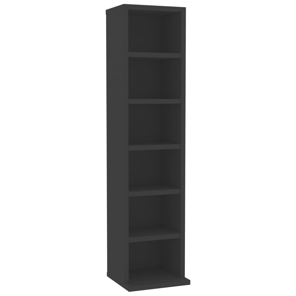 CD Cabinet Grey 21x20x88 cm Engineered Wood