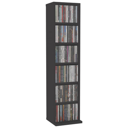 CD Cabinet Grey 21x20x88 cm Engineered Wood