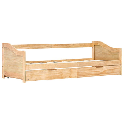 Pull-out Sofa Bed Frame without Mattress Pinewood 90x200 cm