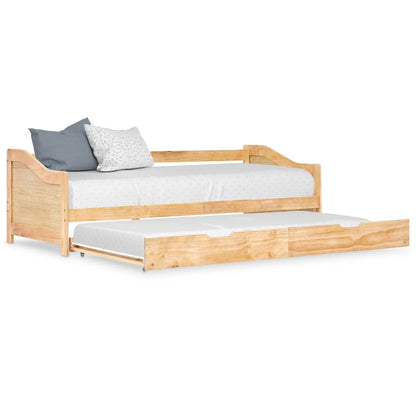 Pull-out Sofa Bed Frame without Mattress Pinewood 90x200 cm