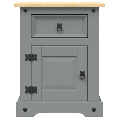 Bedside Cabinet Mexican Pine Corona Range Grey 53x39x66 cm