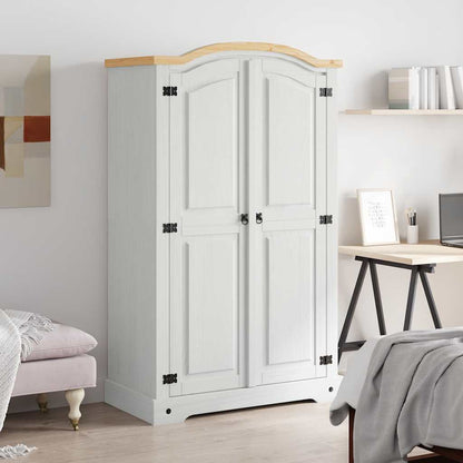 Wardrobe Mexican Pine Corona Range 2 Doors White