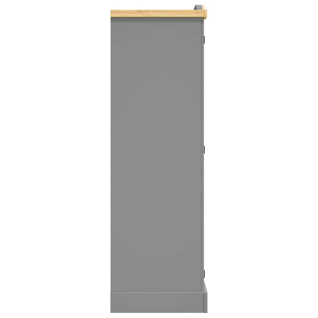 Wardrobe Mexican Pine Corona Range 3 Doors Grey