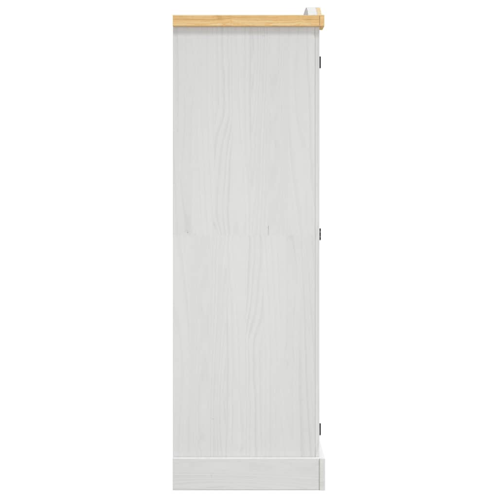 Wardrobe Mexican Pine Corona Range 3 Doors White