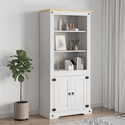 Cupboard Mexican Pine Corona Range White 80x40x170 cm