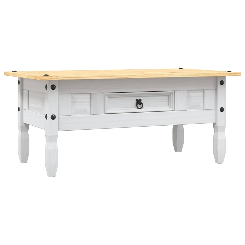 Coffee Table Mexican Pine Corona Range White 100x55x44 cm