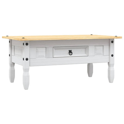 Coffee Table Mexican Pine Corona Range White 100x55x44 cm