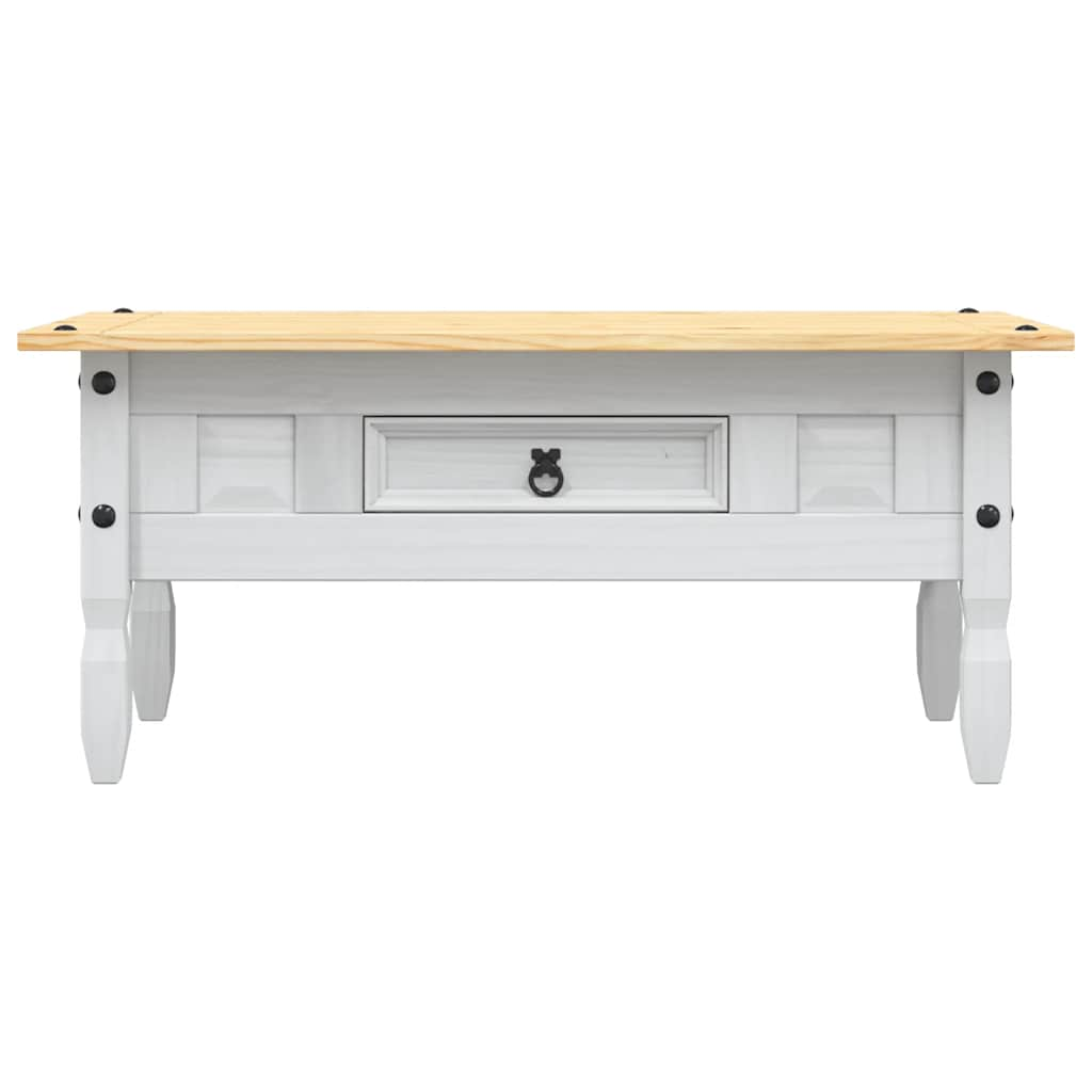 Coffee Table Mexican Pine Corona Range White 100x55x44 cm