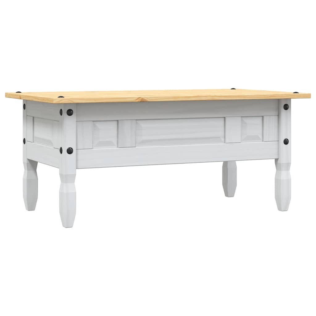 Coffee Table Mexican Pine Corona Range White 100x55x44 cm