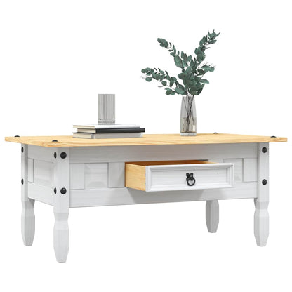 Coffee Table Mexican Pine Corona Range White 100x55x44 cm