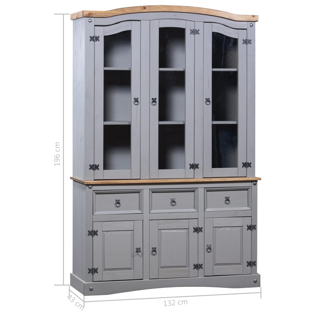 Buffet & Hutch Mexican Pine Corona Range Grey