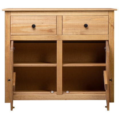 Sideboard 93x40x80 cm Solid Pinewood Panama Range