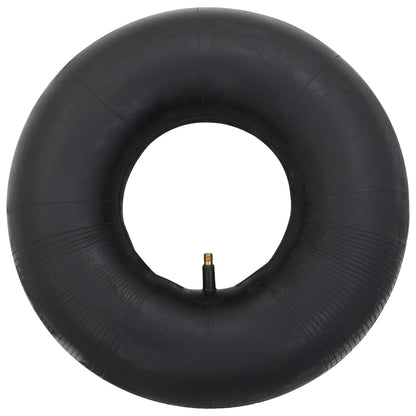 4 Piece Wheelbarrow Tire and Inner Tube Set 15x6.00-6 4PR Rubber