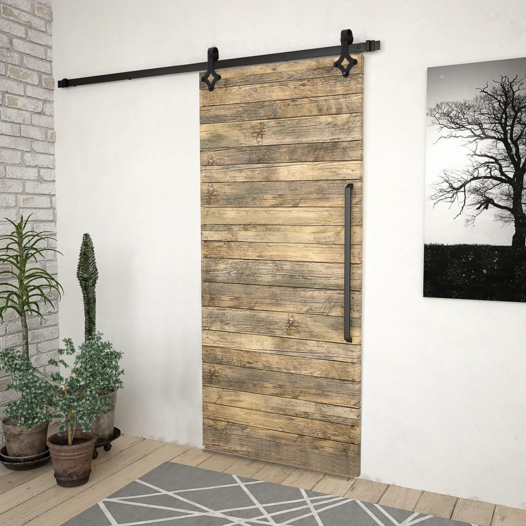 Sliding Door SKIEN Hardware Kit 200 cm Steel Black