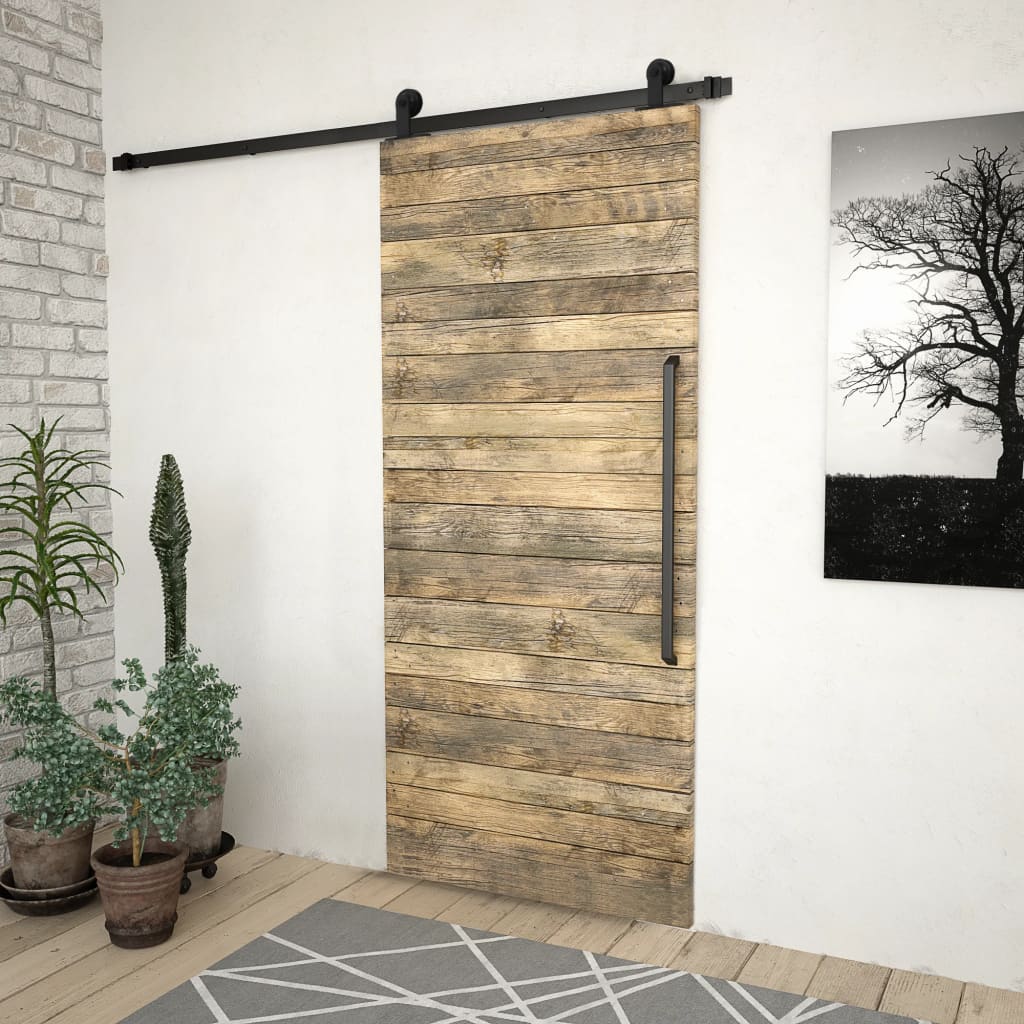 Sliding Door SKIEN Hardware Kit 200 cm Steel Black