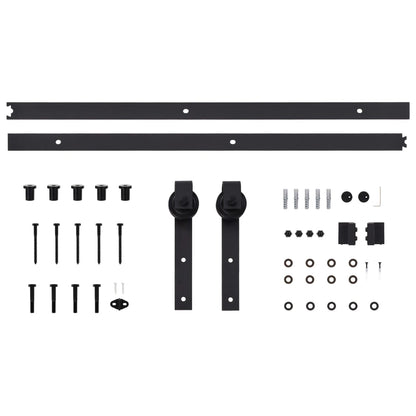 Sliding Door SKIEN Hardware Kit 183 cm Steel Black