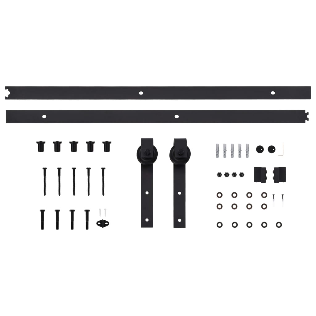 Sliding Door SKIEN Hardware Kit 200 cm Steel Black