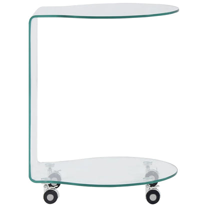 Coffee Table 45x40x58 cm Tempered Glass