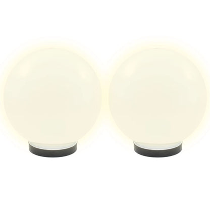 LED Bowl Lamps 4 pcs Spherical 25 cm PMMA