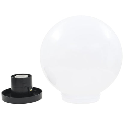 LED Bowl Lamps 4 pcs Spherical 25 cm PMMA