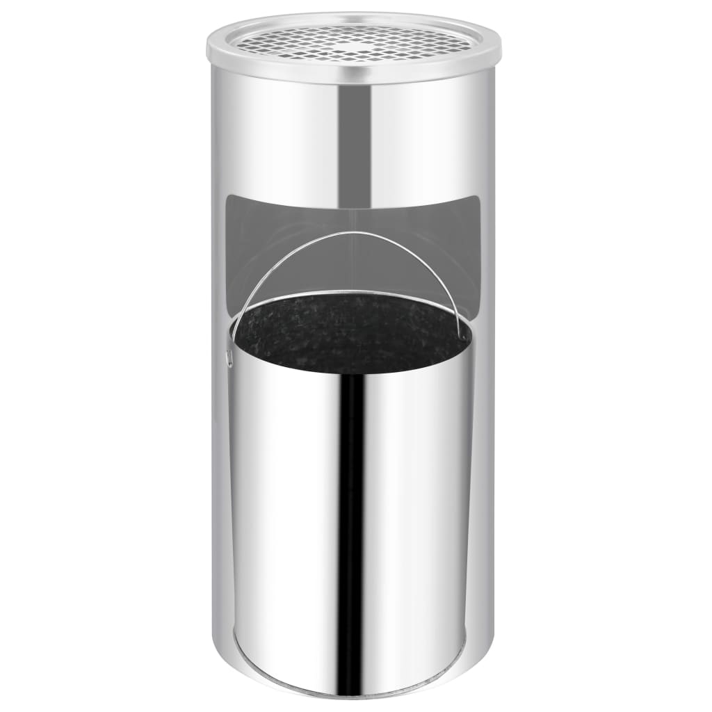 Wall Ashtray Dustbin Stainless Steel 26 L