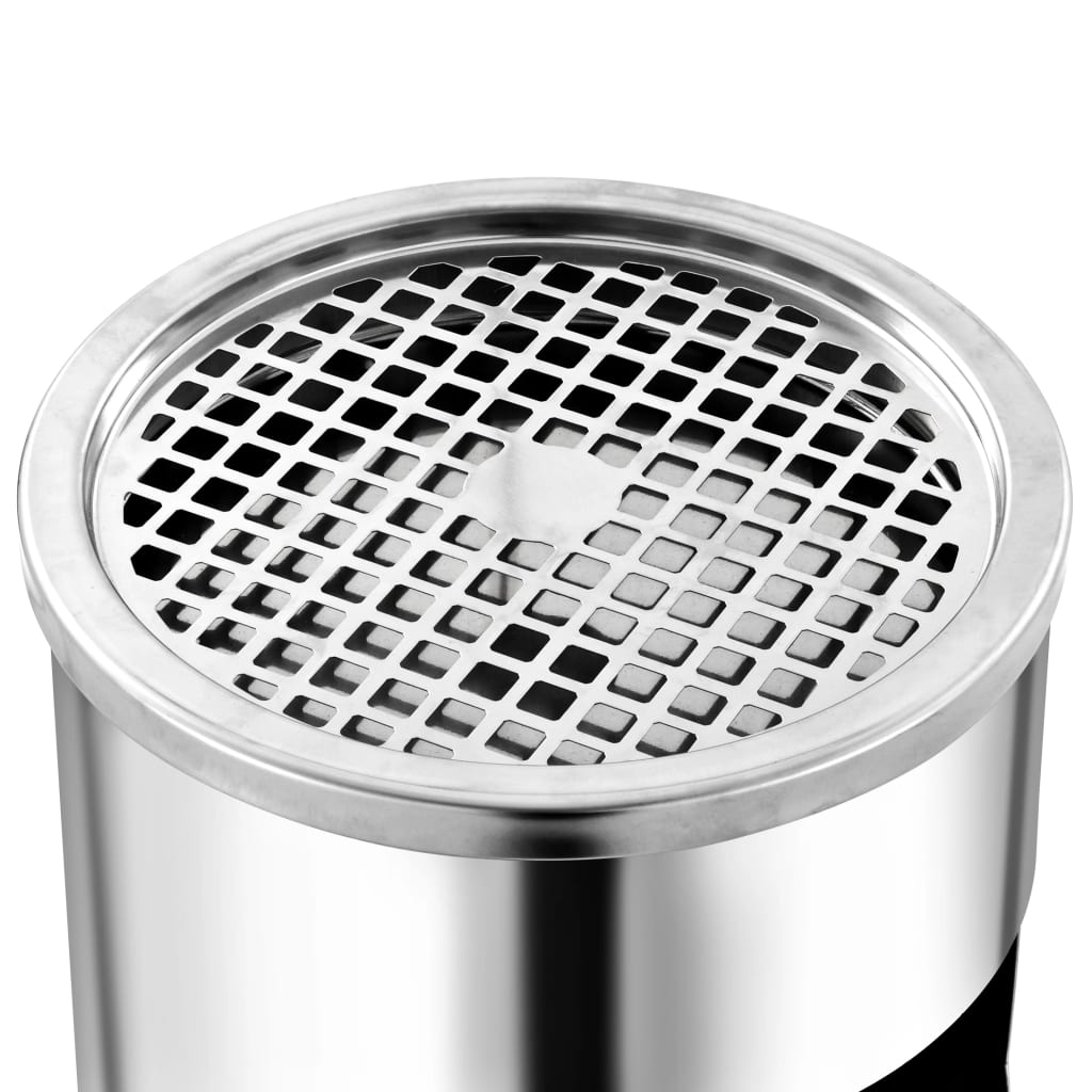 Wall Ashtray Dustbin Stainless Steel 26 L