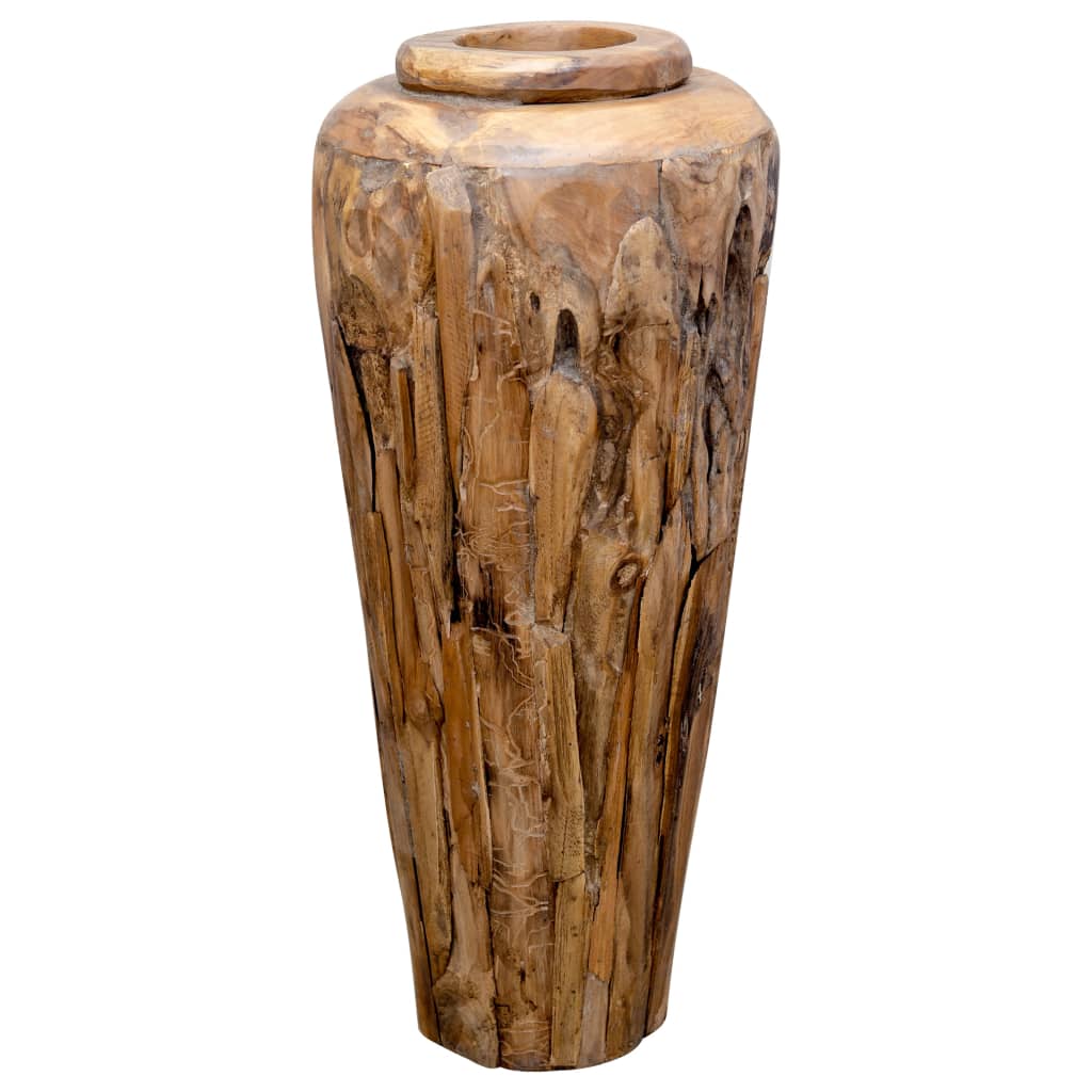 Decoration Vase 40x100 cm Solid Teak Wood