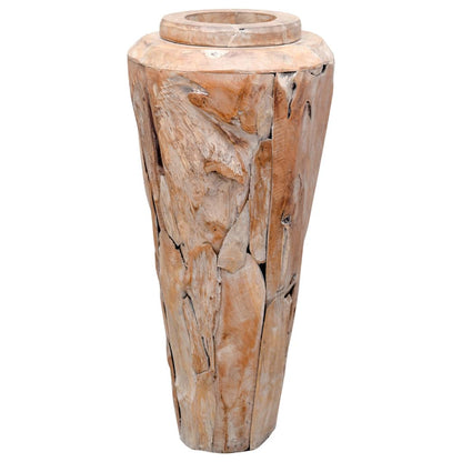 Decoration Vase 40x100 cm Solid Teak Wood