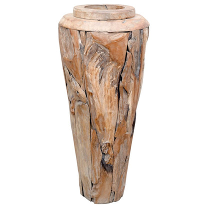 Decoration Vase 40x100 cm Solid Teak Wood