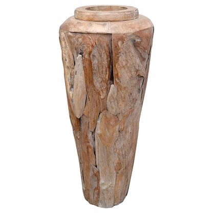 Decoration Vase 40x100 cm Solid Teak Wood