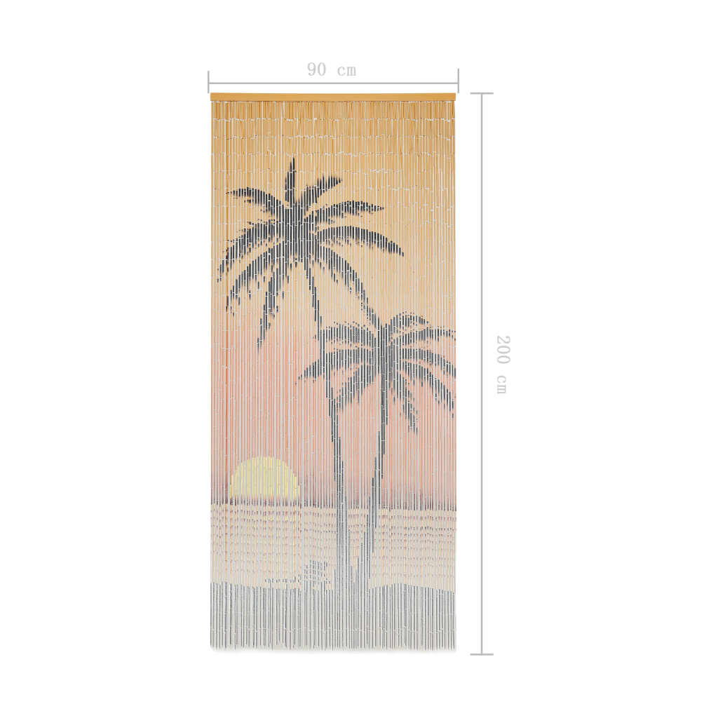 Insect Door Curtain Bamboo 90x200 cm