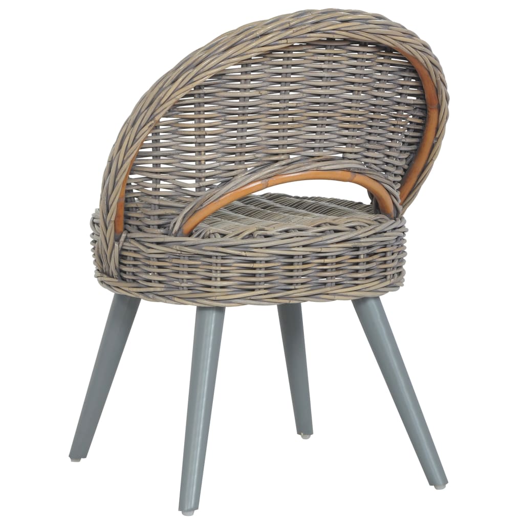 Sofa Chair Kubu Rattan Grey