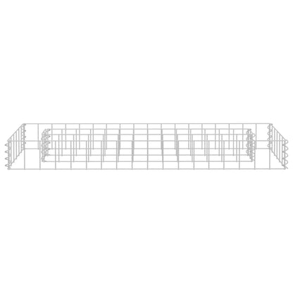 Gabion Raised Bed Galvanised Steel 90x30x10 cm