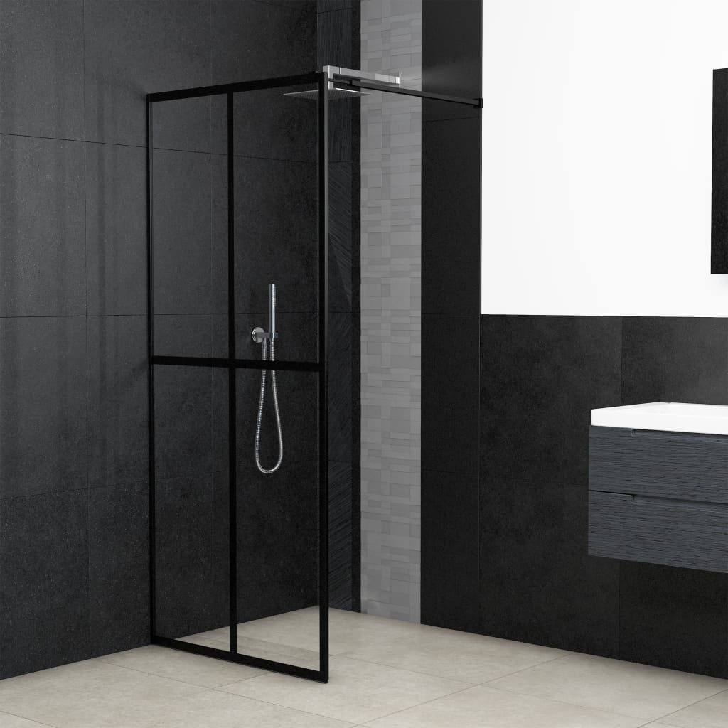 Walk-in Shower Screen Clear Tempered Glass 118x190 cm